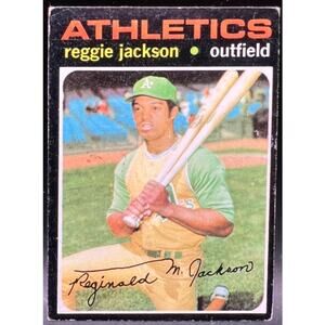 1971 Topps Reggie Jackson Oakland A's New York Yankees Angels Orioles Baseball